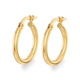 Gold Classic Hoop Earrings - Dracakis Jewellers